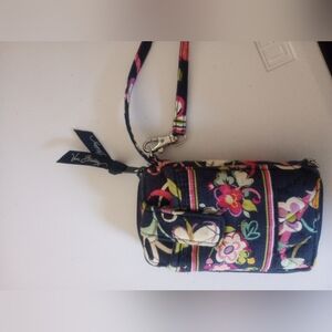Vera Bradley Navy Floral Wristlet Wallet